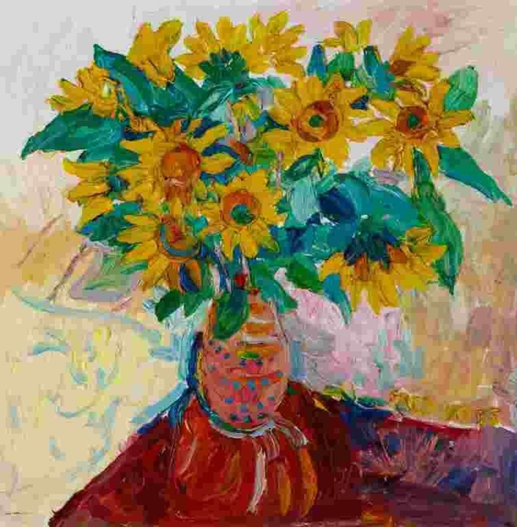 Fred Yates (1922-2008) - Untitled (Sunflowers)