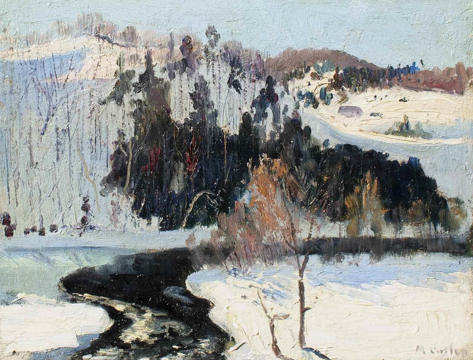 Maurice Galbraith Cullen (1866-1934) - Bend In The River, Piedmont; 1924