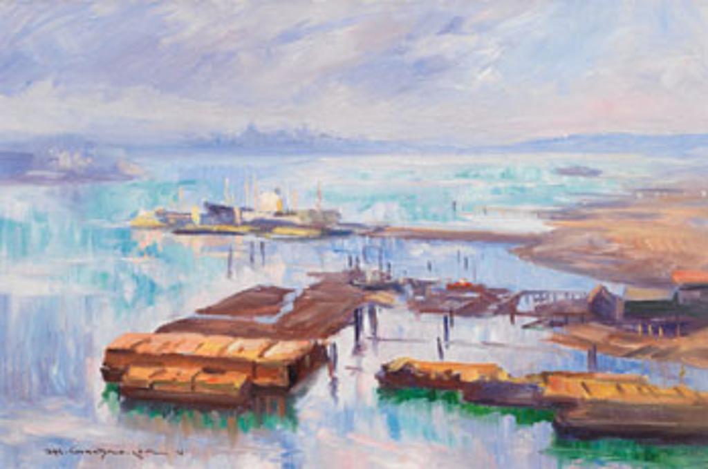 Nicholas (Nickola) de Grandmaison (1892-1978) - Lumber Barges, Burrard Inlet