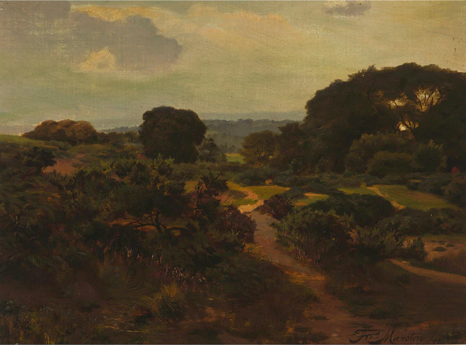 Fred. Marston - Countryside With Path , 1894