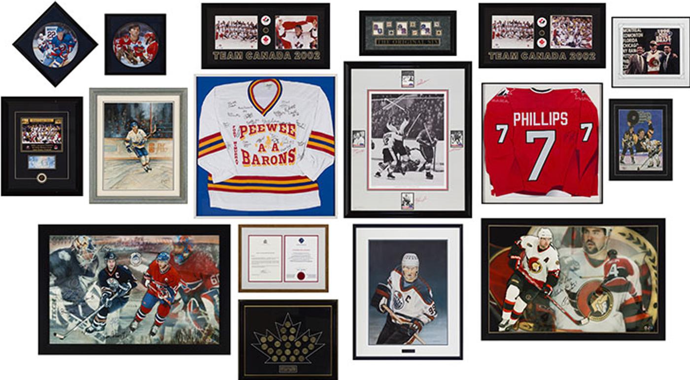 Hockey Memorabilia - A 17 Item Collection of Canadian Hockey History Memorabilia