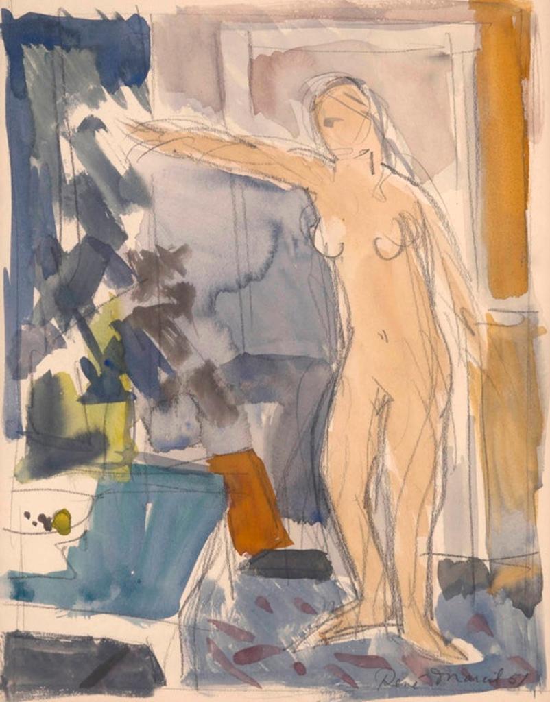 René Marcil (1917-1993) - Nude in Interior