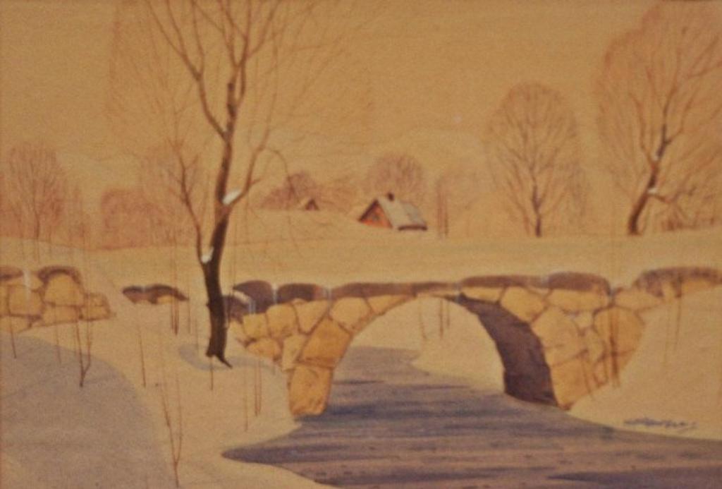 Graham Norble Norwell (1901-1967) - Stone Bridge, Winter