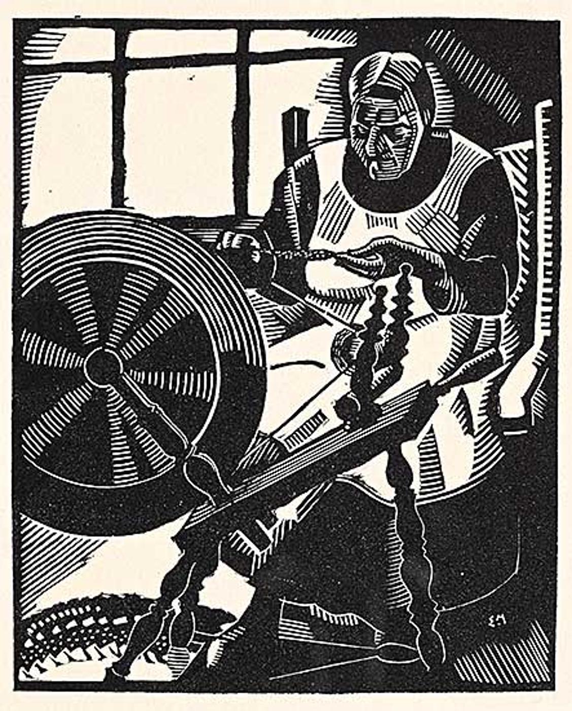 Edwin Headley Holgate (1892-1977) - The Spinning Wheel