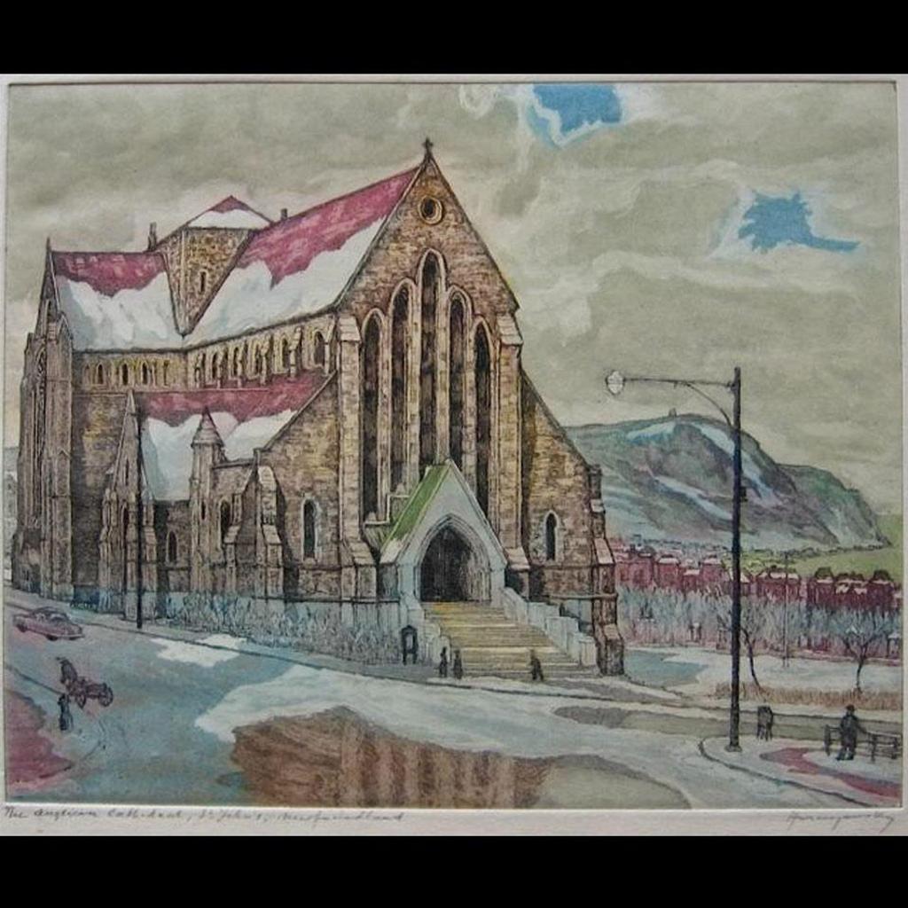 Nicholas Hornyansky (1896-1965) - The Anglican Cathedral, St. John’S, Newfoundland