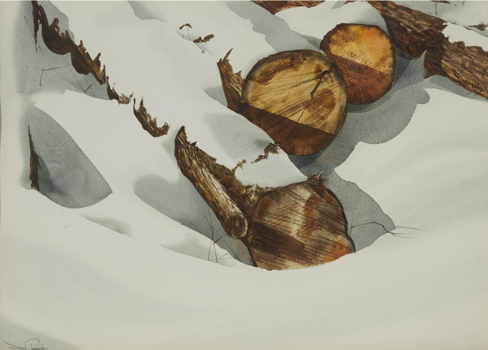 Jack Henry Reid (1925-2009) - Snow Covered Logs