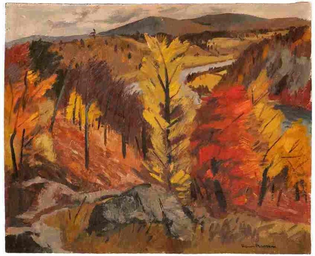 Henri Leopold Masson (1907-1996) - Untitled (Quebec landscape)