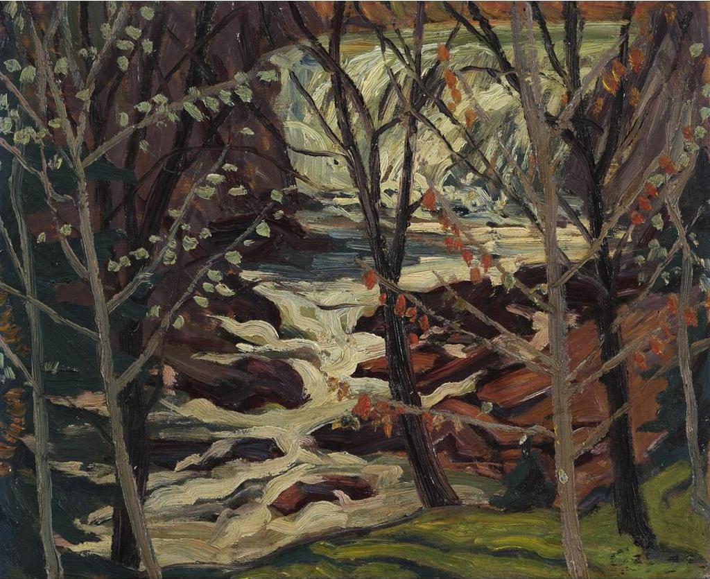 Adolphus George Broomfield (1906-1992) - Rushing Water, Winter