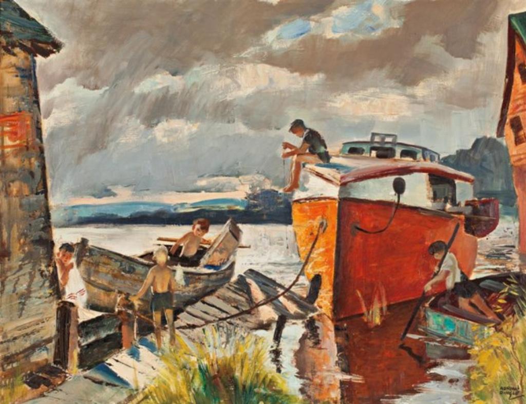 Adrian Dingle (1911-1974) - Fish Boats & Small Fry