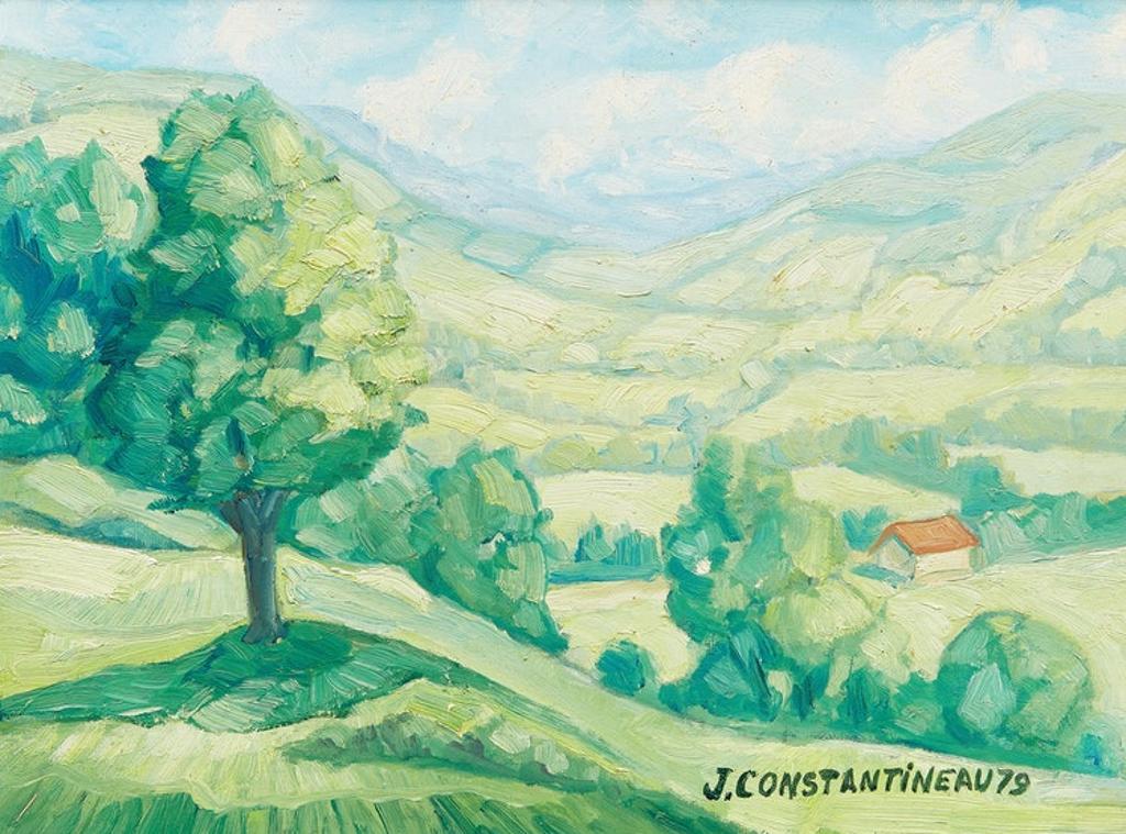 Jean Constantineau (1928) - Un coin de la Vallée de Baie St. Paul