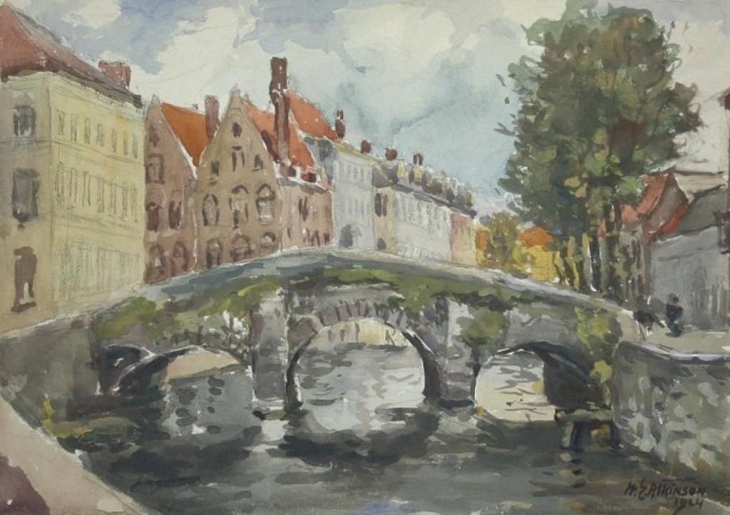 William Edwin Atkinson (1862-1926) - St. Augustine Bridge, Bruges