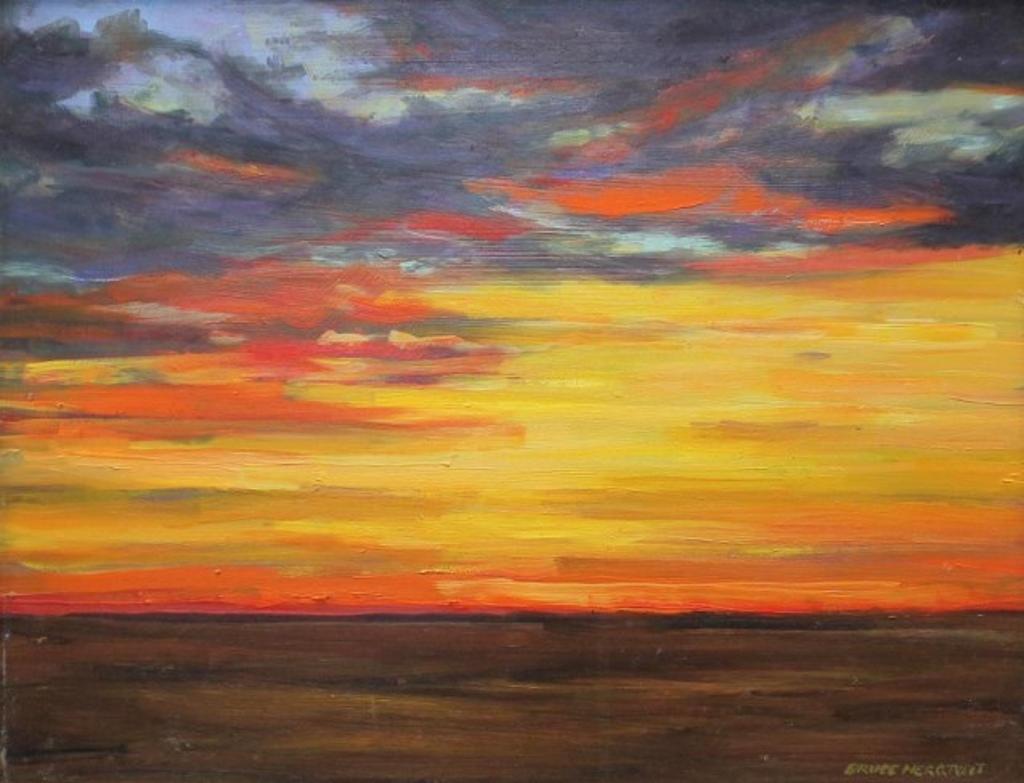 Bruce Allen Heggtveit (1917-2002) - Saskatchewan Sunset