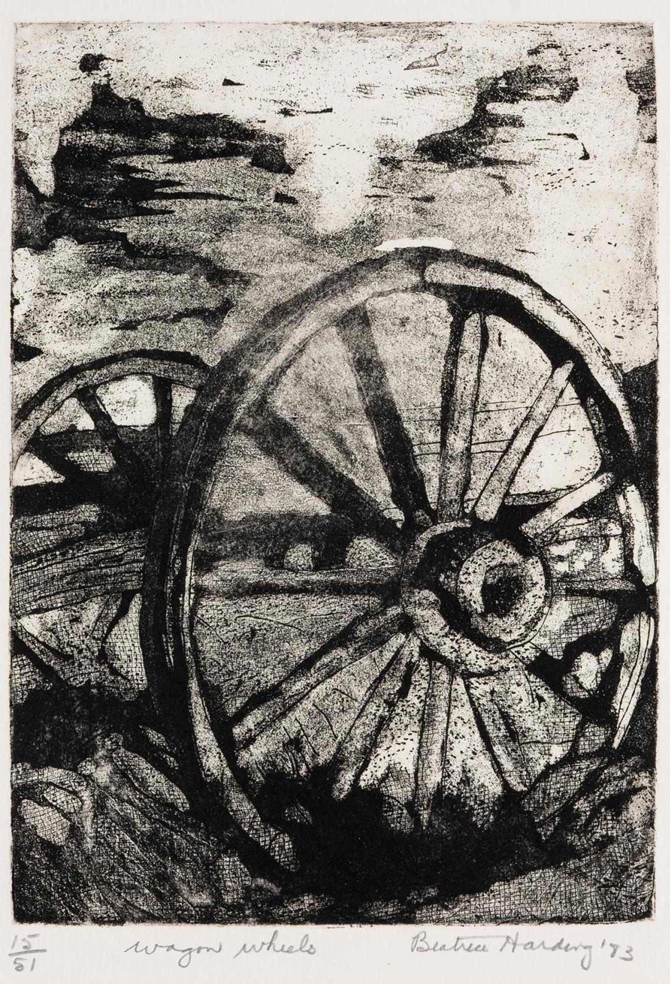 Beatrice Harding (1913-2006) - Wagon Wheels
