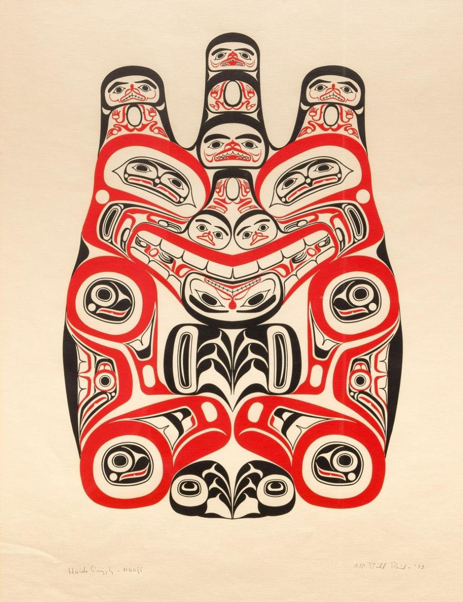 Bill (William) Ronald Reid (1920-1998) - Haida Grizzly - Huaji