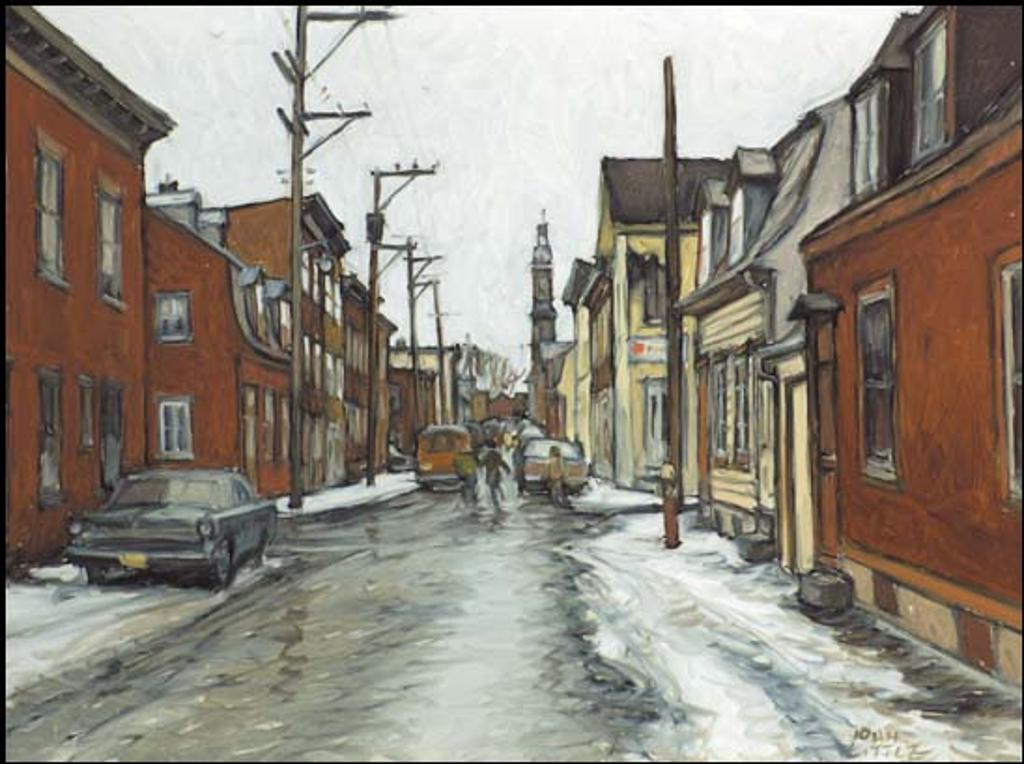 John Geoffrey Caruthers Little (1928-1984) - Rue Victoria à l'angle de la rue Châteauguay, Québec