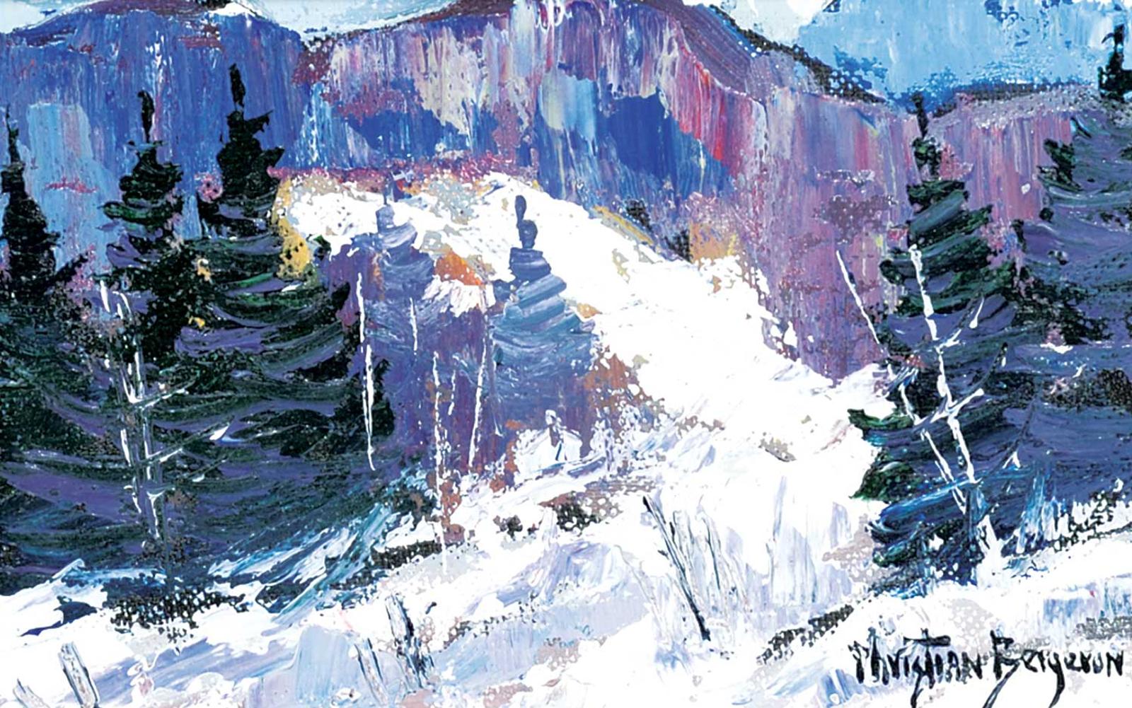 Christian Bergeron (1945) - Untitled - Snow Hills