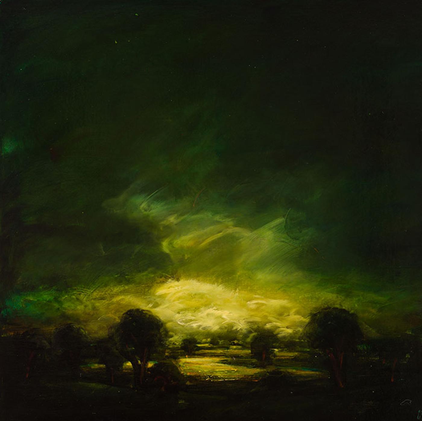 David Charles Bierk (1944-2002) - A Eulogy to Earth, Sky at Dawn