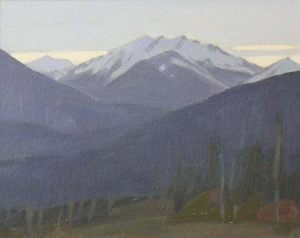 Peter Maxwell Ewart (1918-2001) - On the Yellowhead Hwy. near Mount Robson
