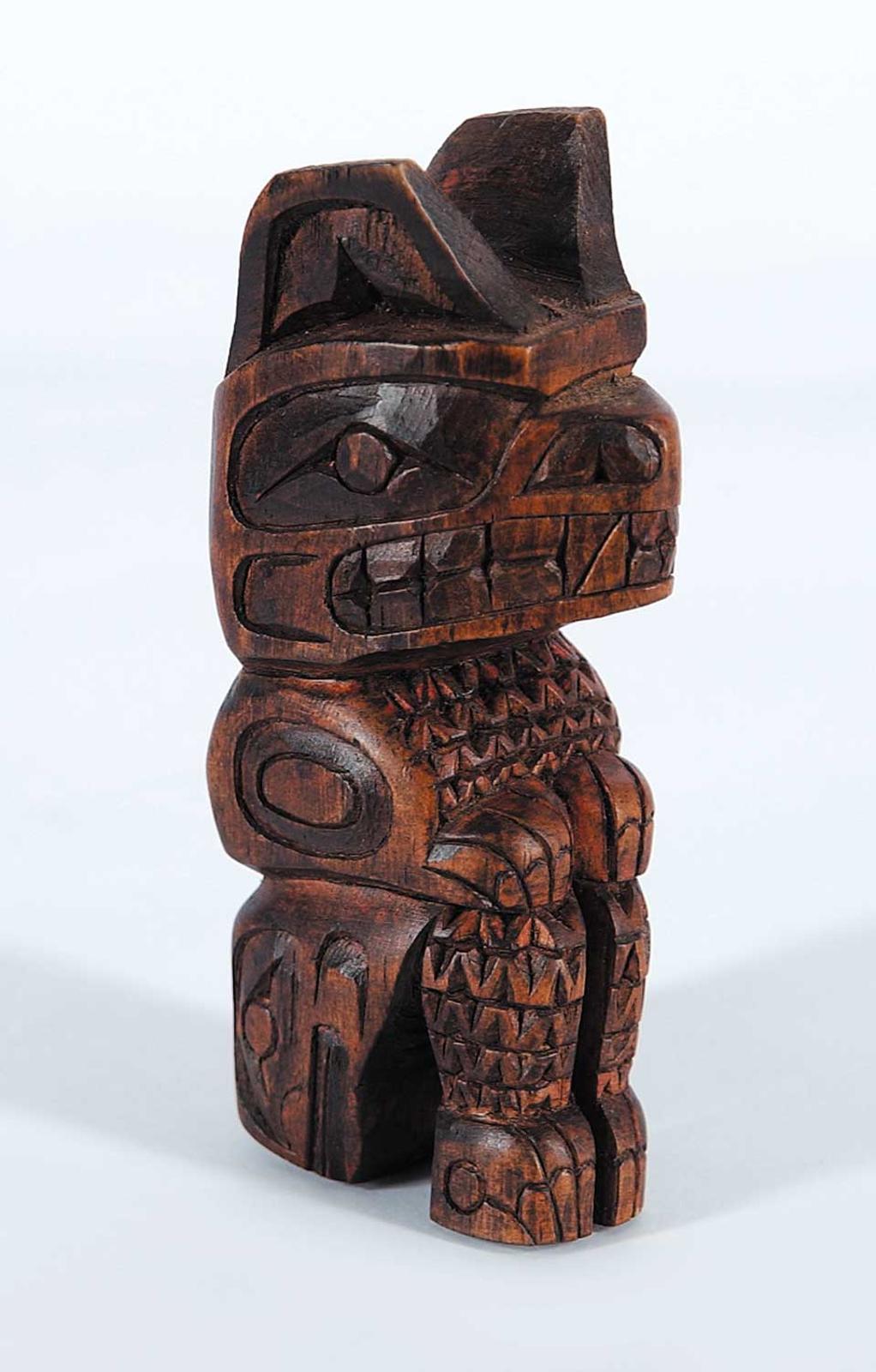 C. Lande - Untitled - Miniature Bear Totem Pole