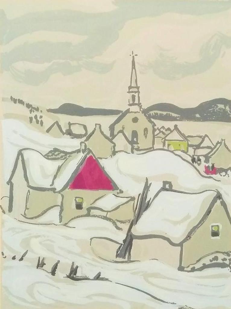 Alexander Young (A. Y.) Jackson (1882-1974) - Village in Winter