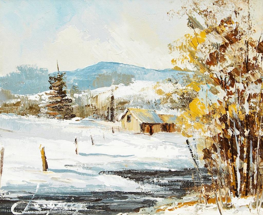 Claude Langevin (1942) - Paysage en hiver