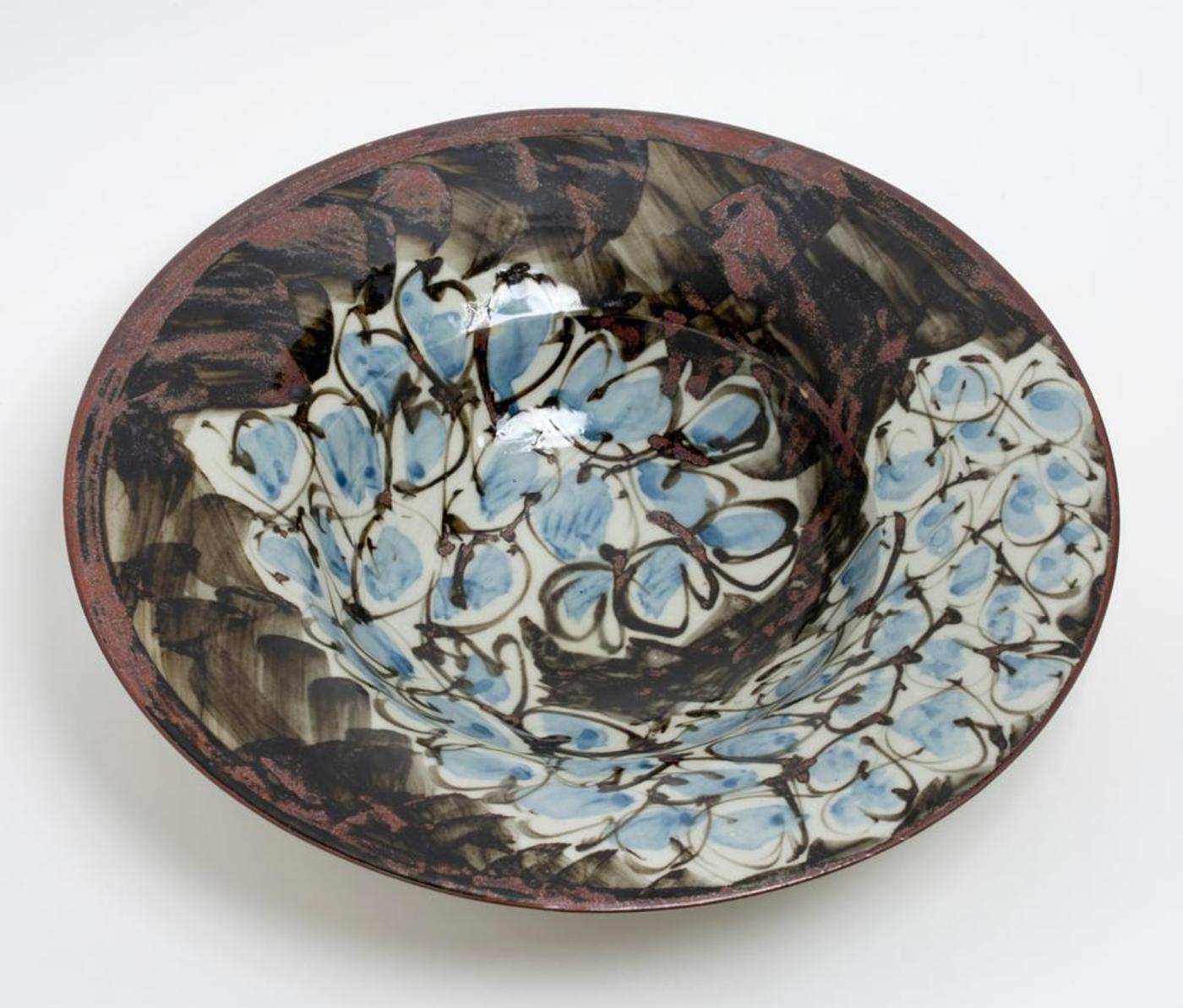 Jack Sures (1934-2018) - Brown Bowl with Grapes Motif