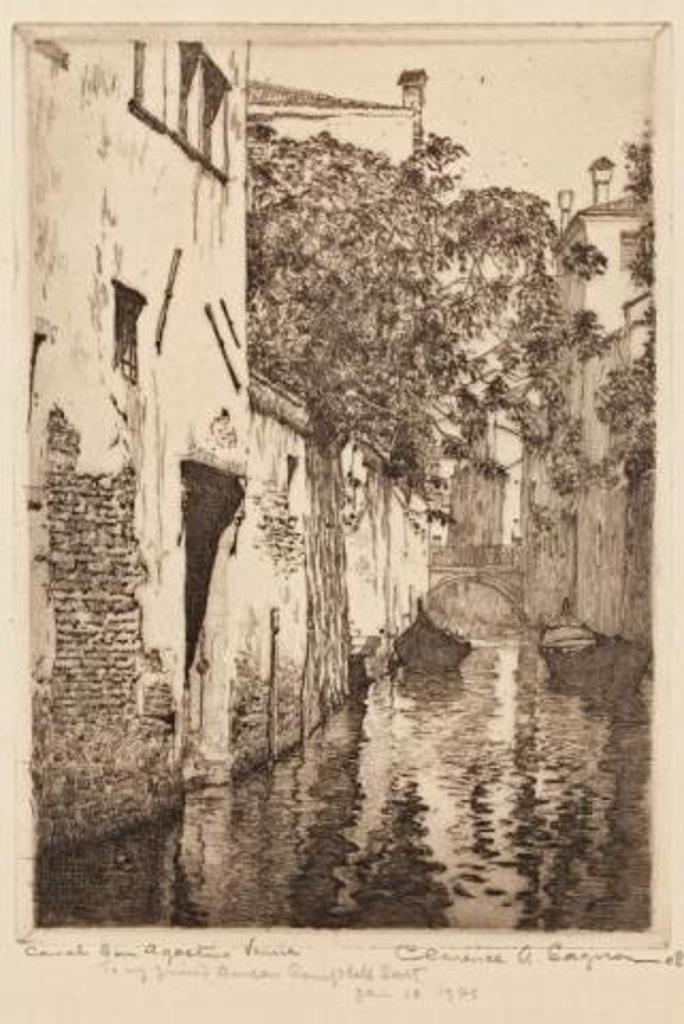 Clarence Alphonse Gagnon (1881-1942) - Canal San Agostino