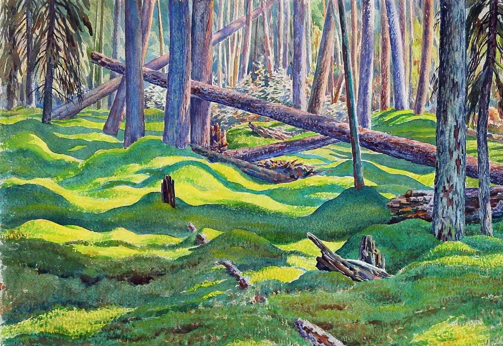 Ernest Friedrich Lindner (1897-1988) - Forest Floor In Dappled Light