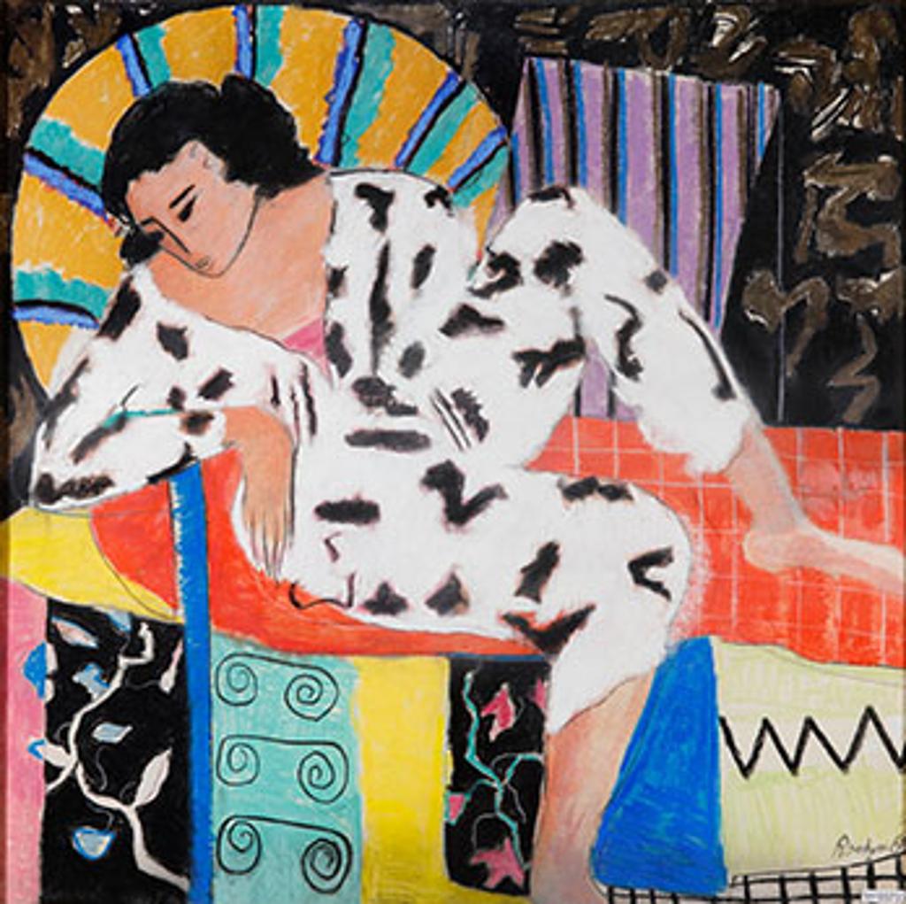 Daniele Rochon (1946) - Femme et tapis d'Orient (03733/A85-043)