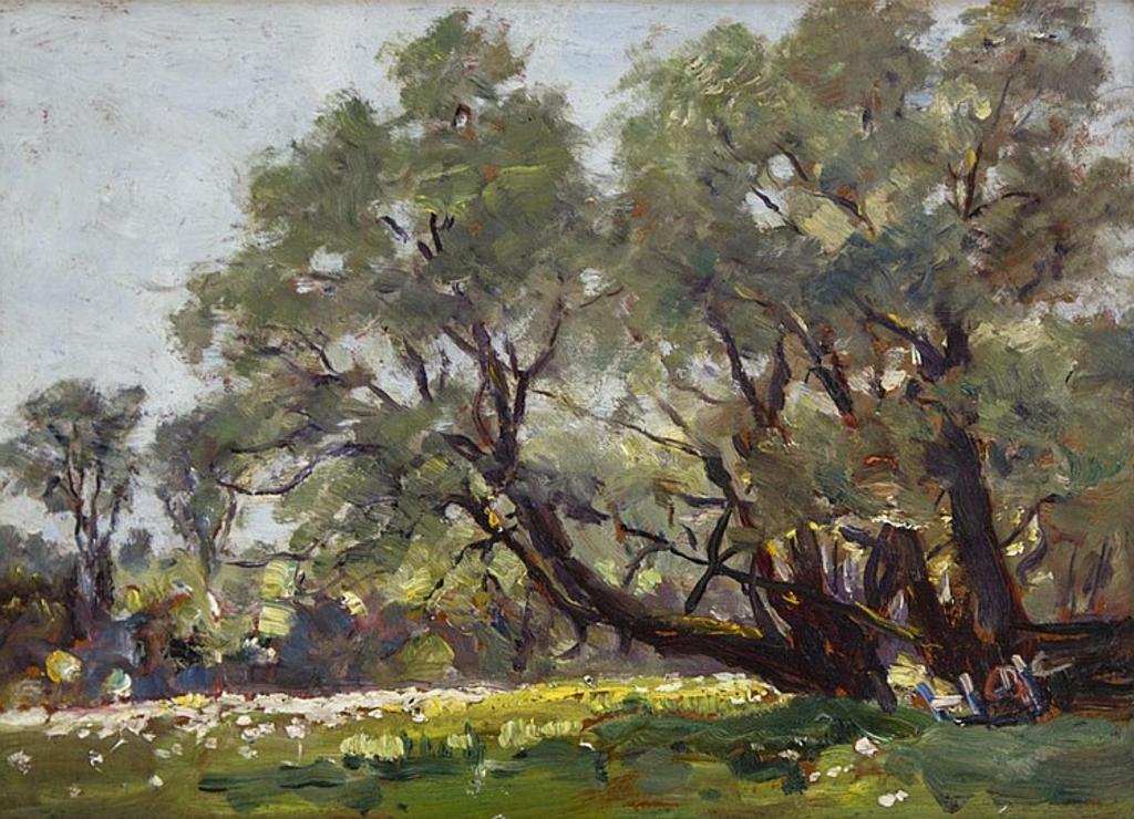 George Horne Russell (1861-1933) - Untitled - Landscape with Trees