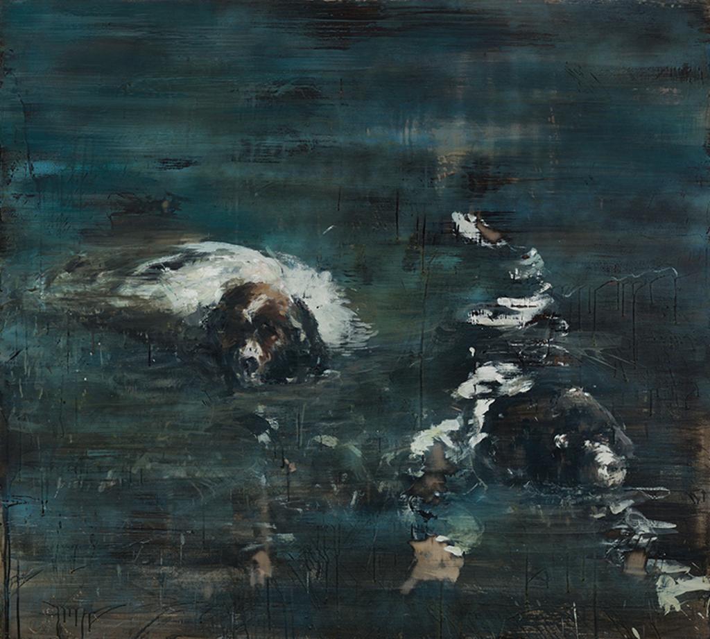 Antony (Tony) Scherman (1950-2023) - Dogs in Water
