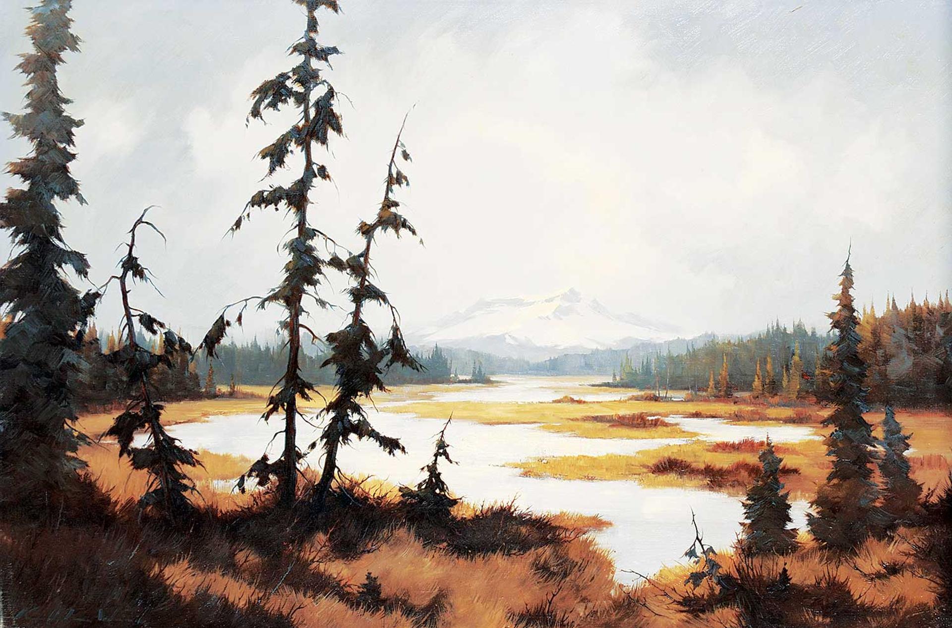 Karl E. Wood (1944-1990) - March Wind - Tweedsmuir Prov. Park