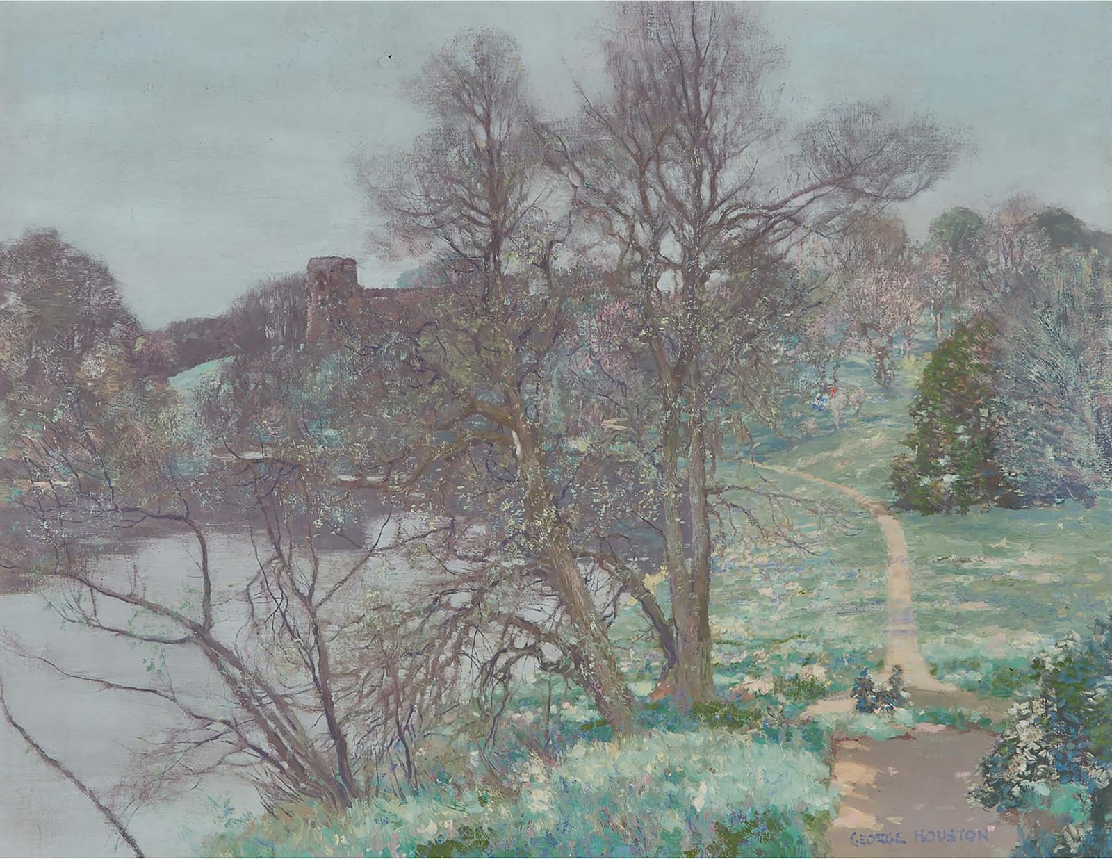 George Houston (1869-1947) - Spring Landscape
