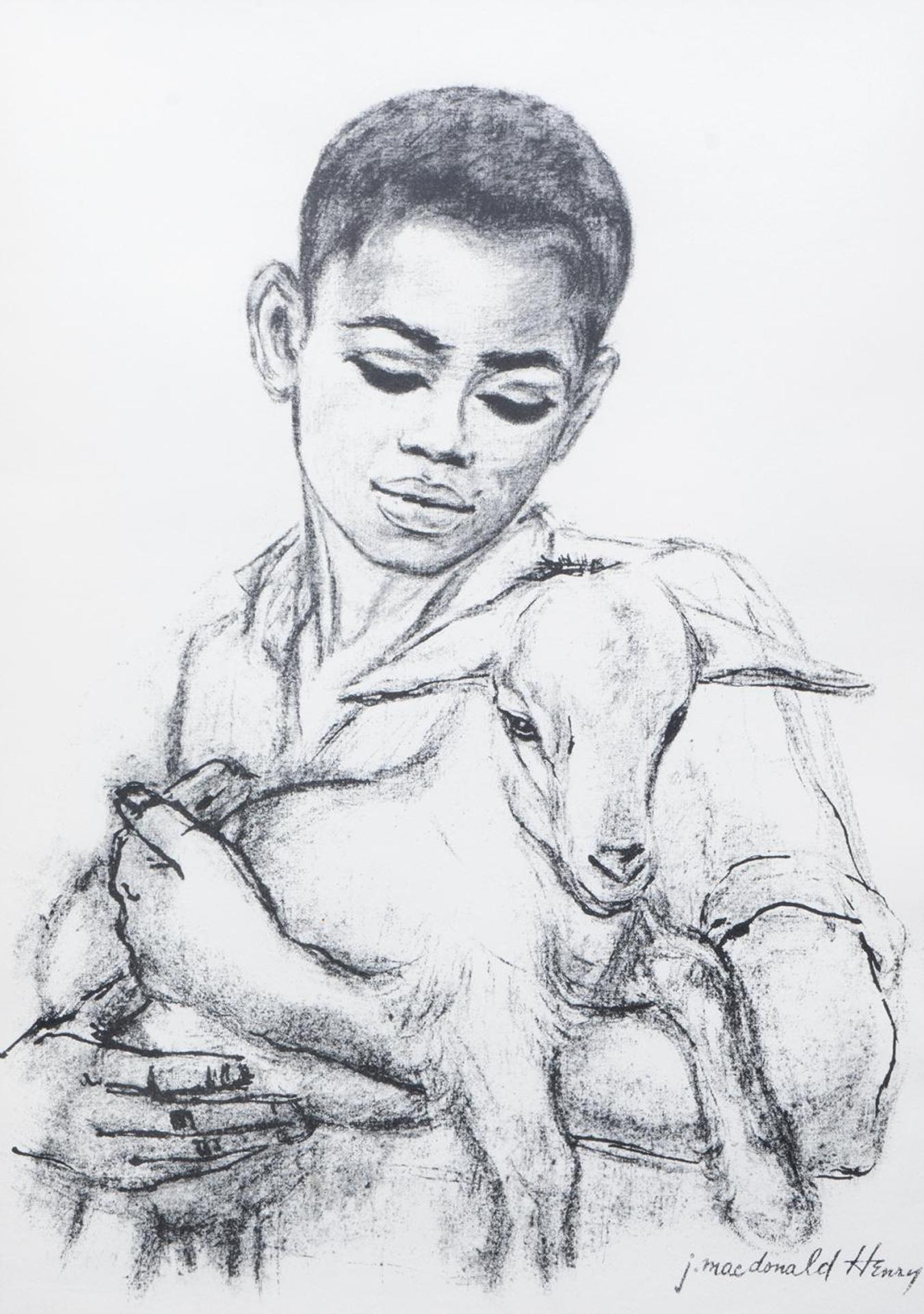 J. MacDonald Henry - Untitled - Boy With Goat