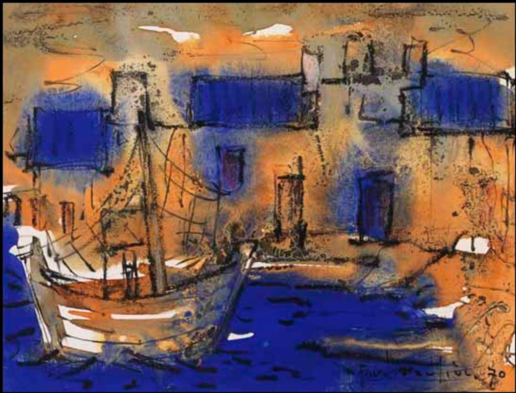 Paul Vanier Beaulieu (1910-1996) - Boat in the Harbour