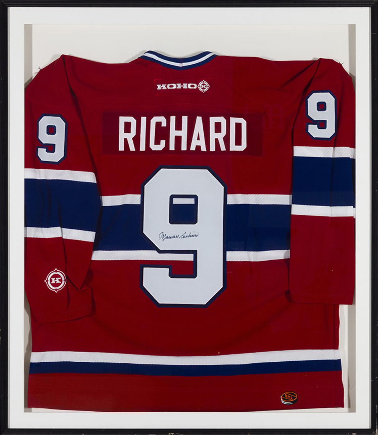 Hockey Memorabilia - Signed Maurice Richard Montreal Canadiens Jersey