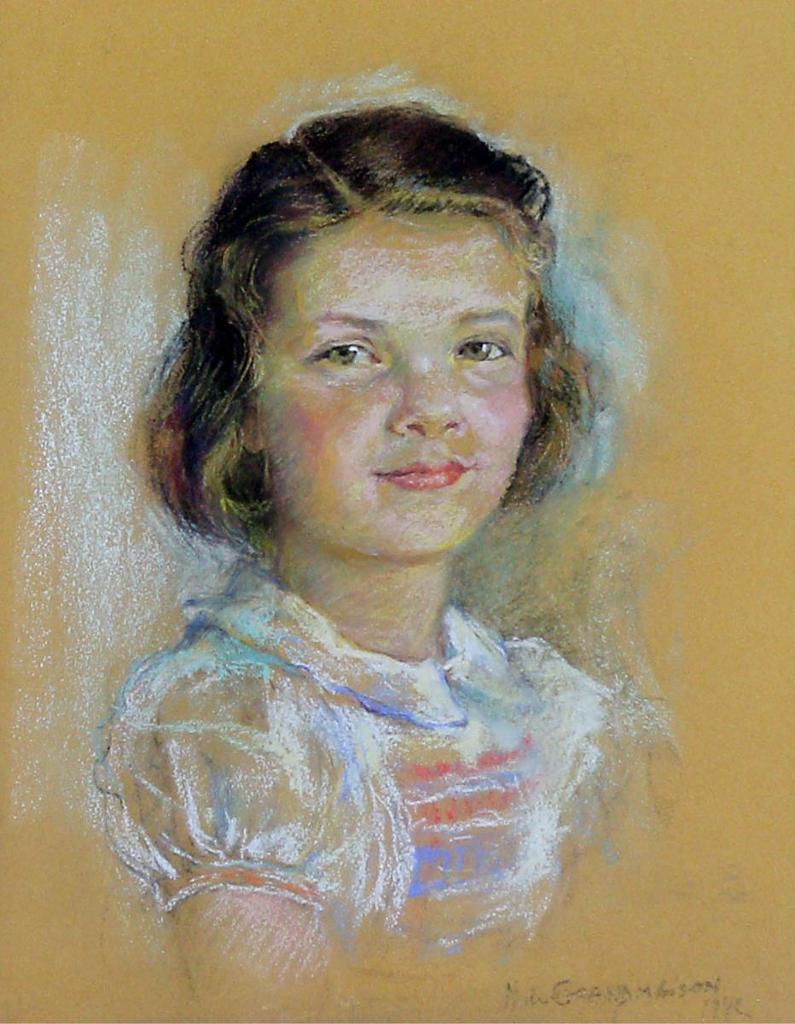 Nicholas (Nickola) de Grandmaison (1892-1978) - Portrait Of A Young Girl; 1942