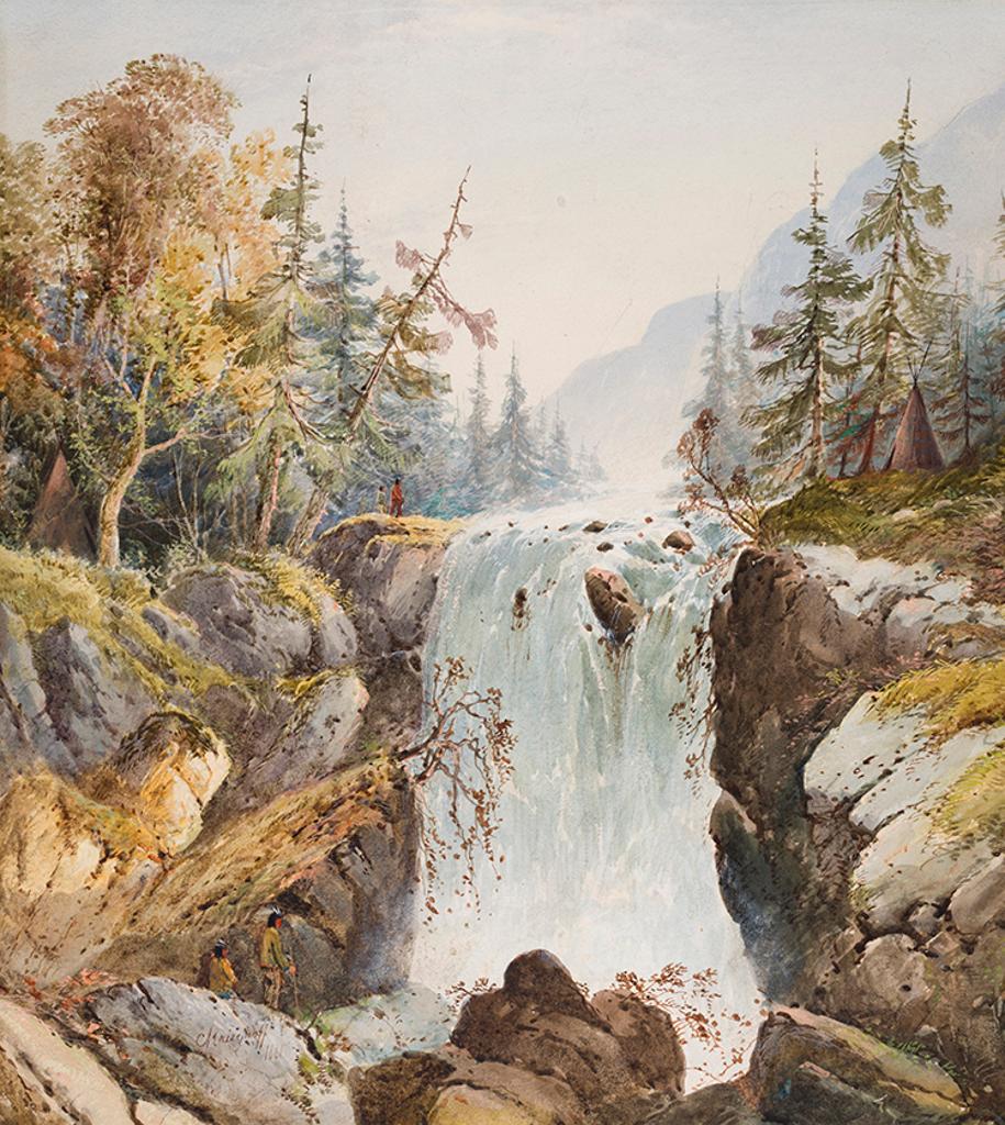Cornelius David Krieghoff (1815-1872) - Mt. Montmorency Falls