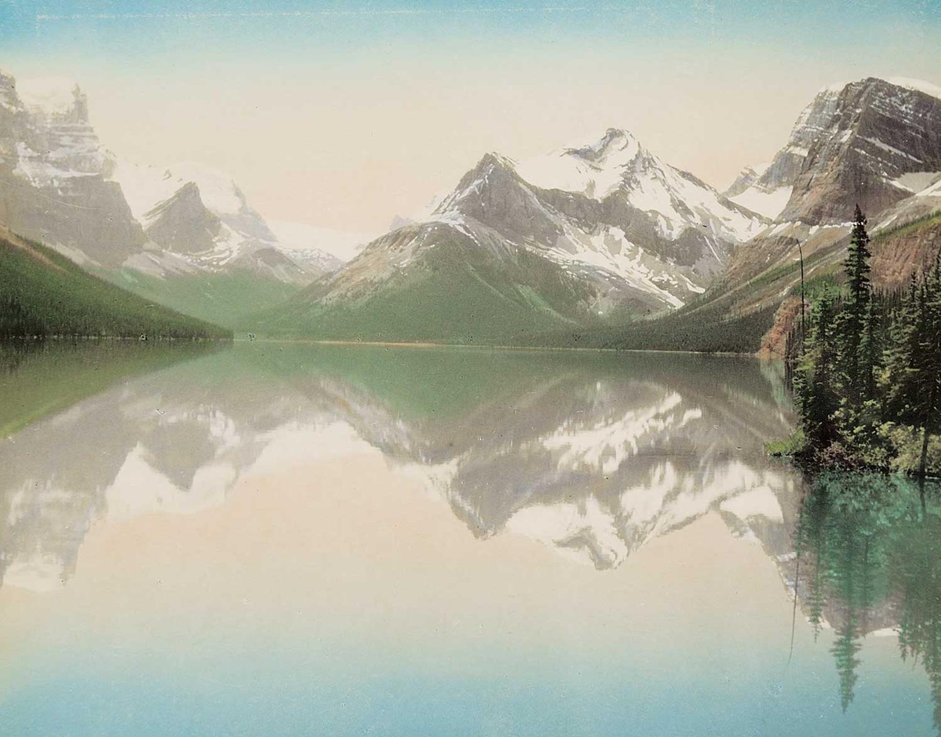 G. Morris Taylor - Maligne Lake Perfect Reflections, Jasper Park