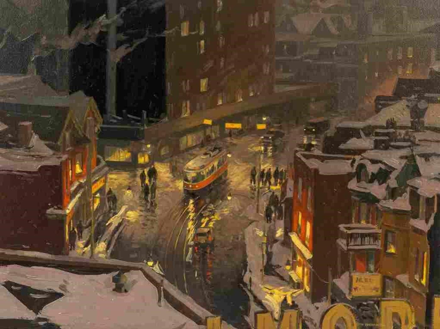 Arto Yuzbasiyan (1948) - Cold Night, Dundas Street East (1988)