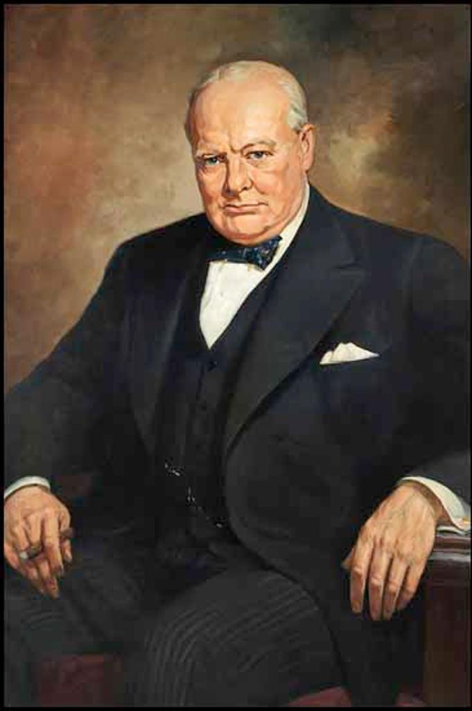 Adam Sherriff Scott (1887-1980) - Portrait of Sir Winston Churchill