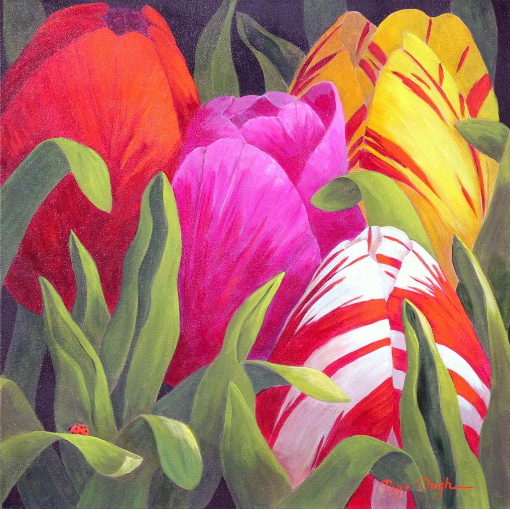 Page Ough (1946) - Spring Colours - Tulips