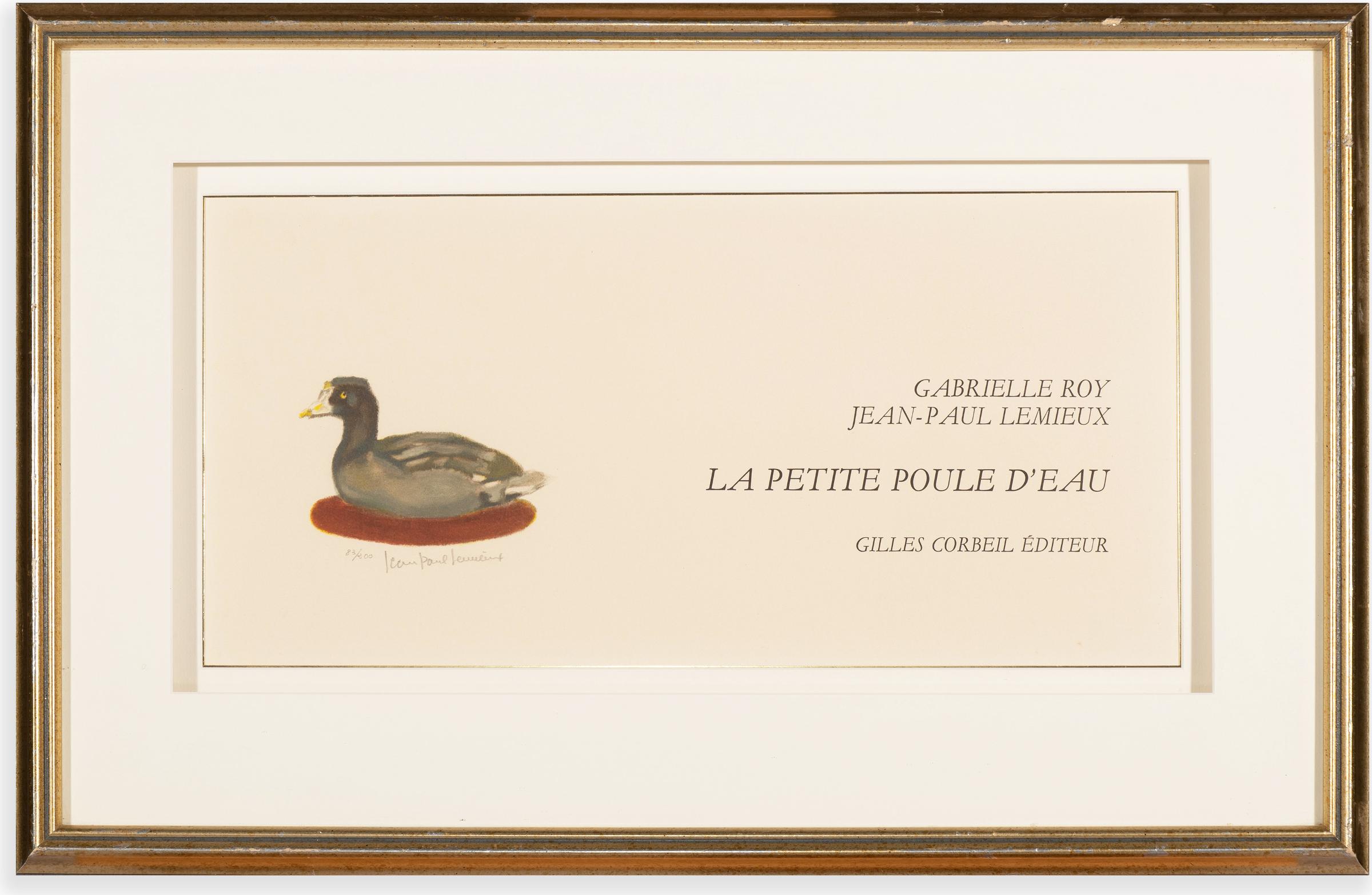 Jean Paul Lemieux (1904-1990) - La Petite Poule D'Eau