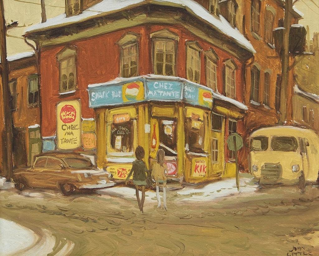 John Geoffrey Caruthers Little (1928-1984) - Chez Ma Tante, Fulford and Workman, St-Henri, Montreal