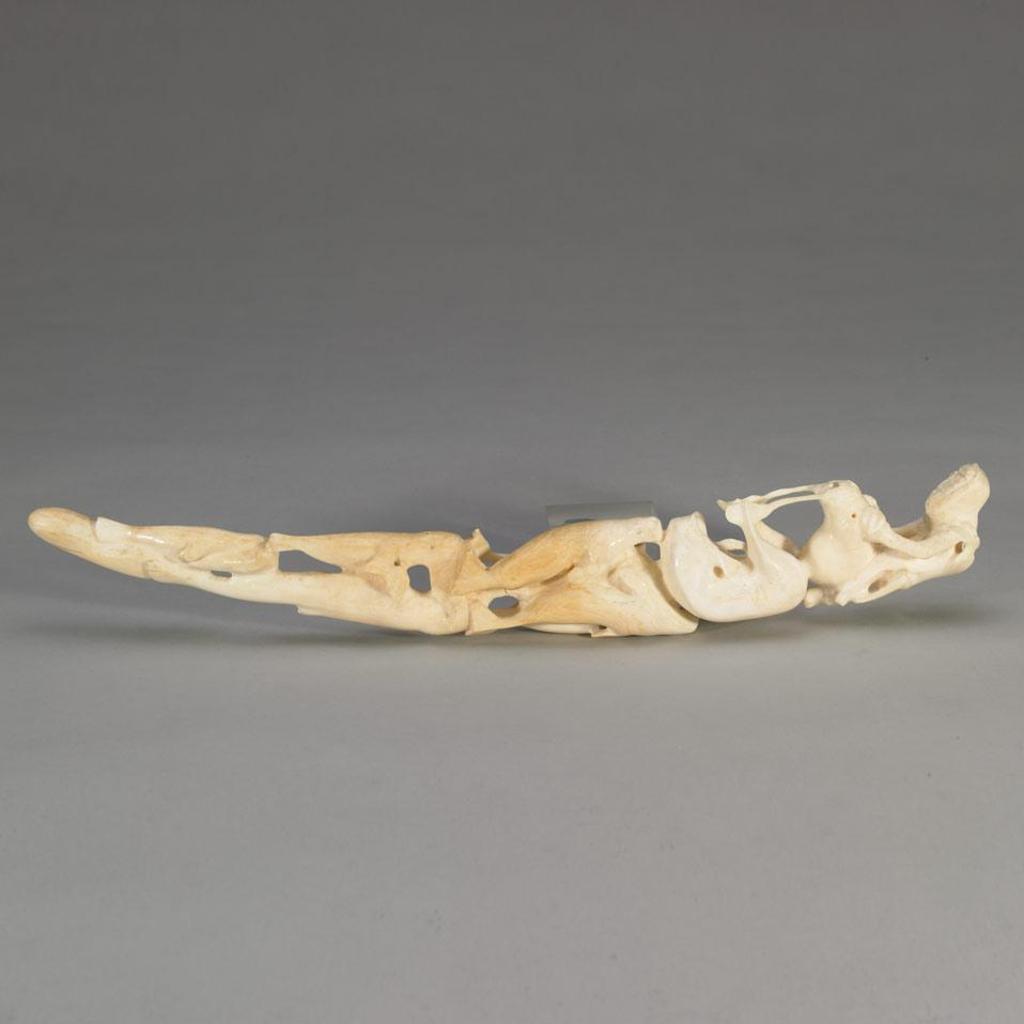 Luke Airut (1942-2018) - Elaborately Carved Walrus Tusk