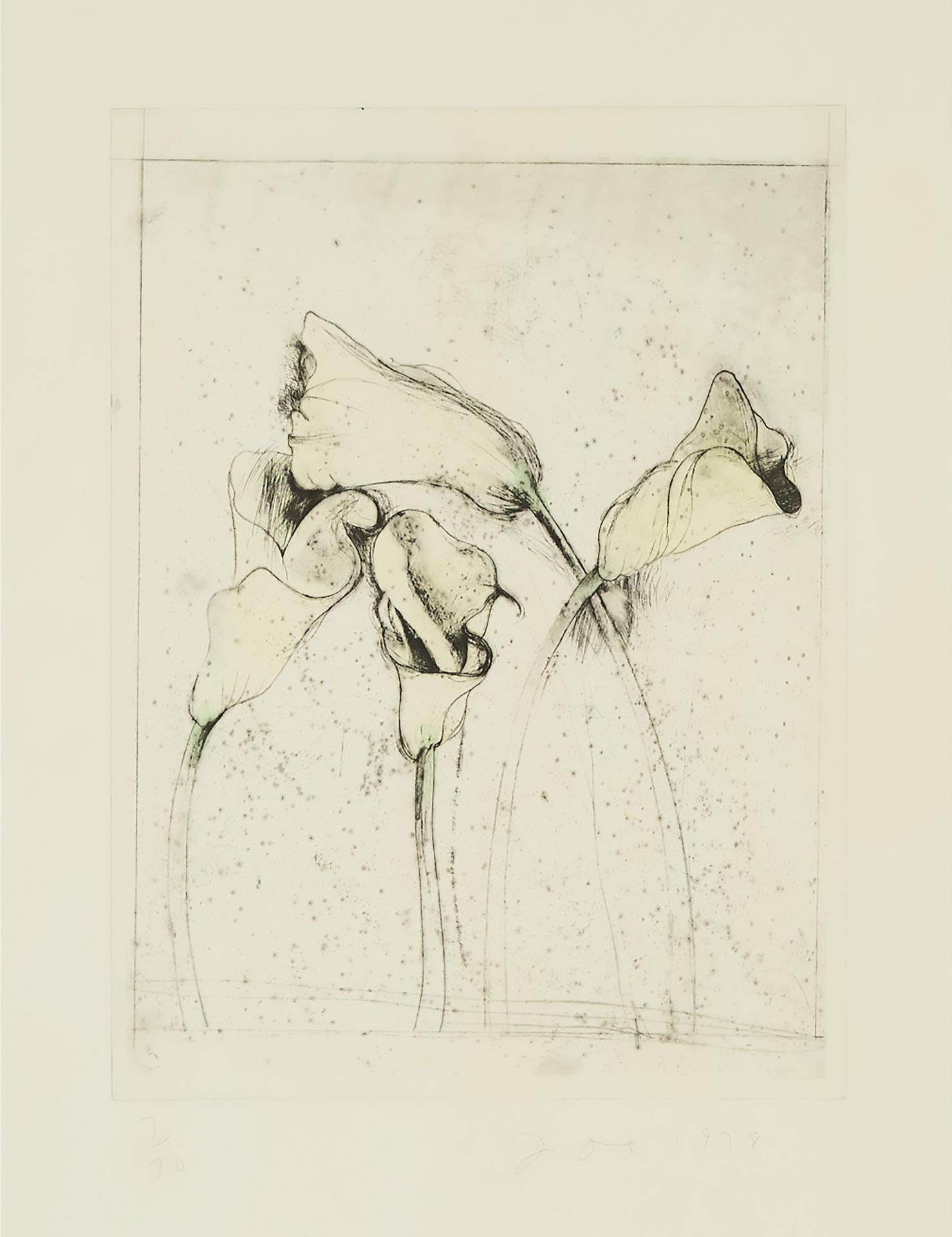 Jim Dine (1935) - Yellow Calla Lilies (From 
