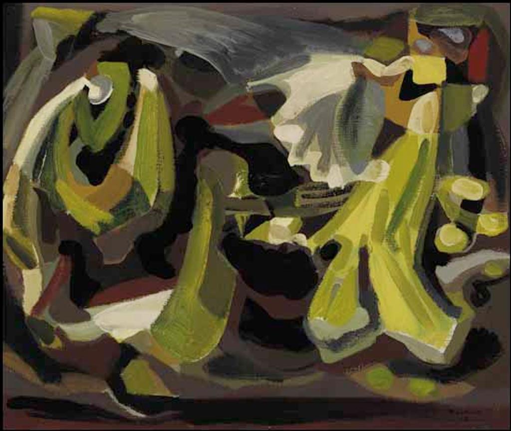Paul-Émile Borduas (1905-1960) - La danseuse jaune et la bête