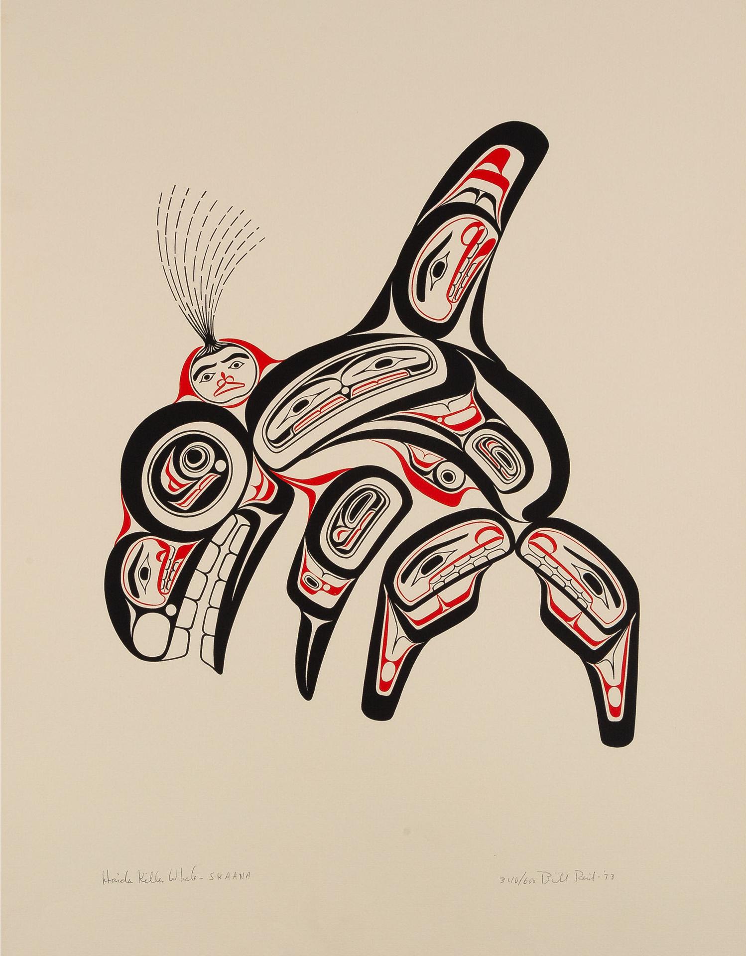 Bill (William) Ronald Reid (1920-1998) - Haida Killer Whale - Skaana