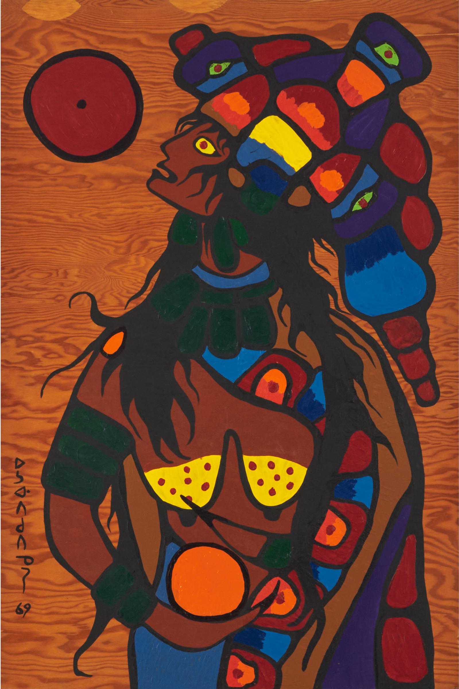Norval H. Morrisseau (1931-2007) - Kateri, Lily Of The Mohawks, 1969