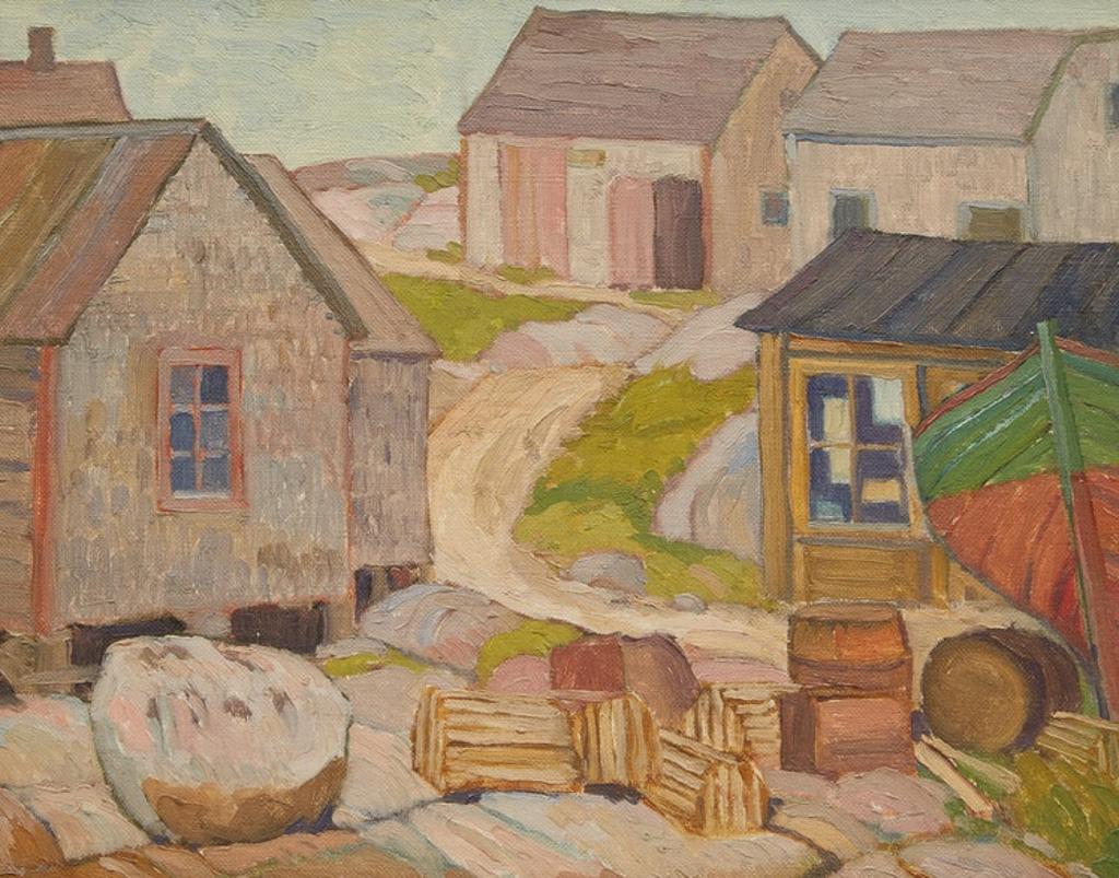 George Henry Griffin (1898-1974) - Coastal Landscape, Peggy's Cove; Village Landscape, Peggy's Cove